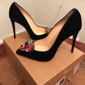 Christian Louboutin SO Kate 120 Patent Black